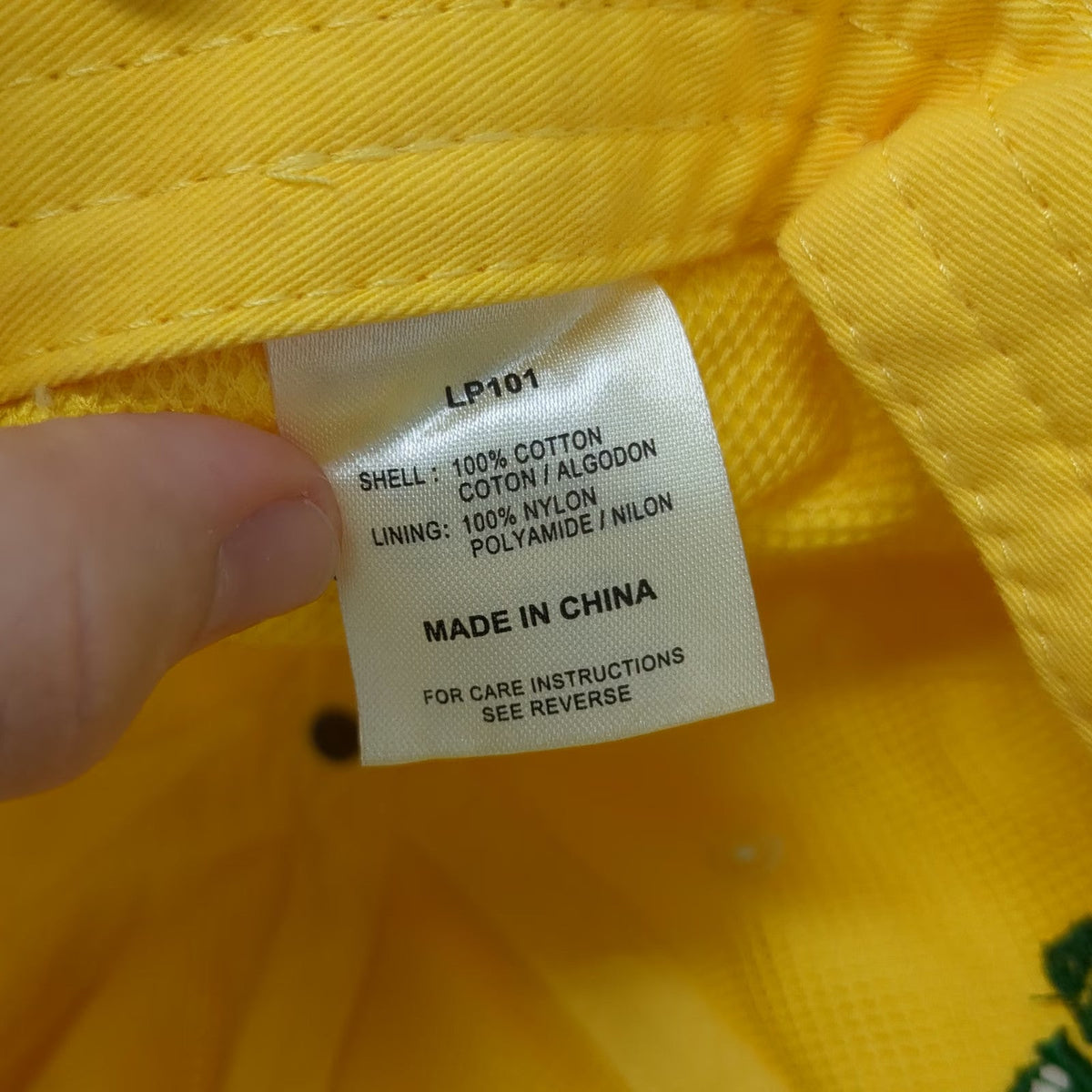 Adams Baseball Cap Yellow One Size Leather Strap Embroidered Garden Club Hat