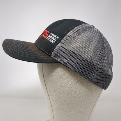 JTS Johnson Thermal Systems Snapback Trucker Hat Black OSFA Mesh Back Richardson