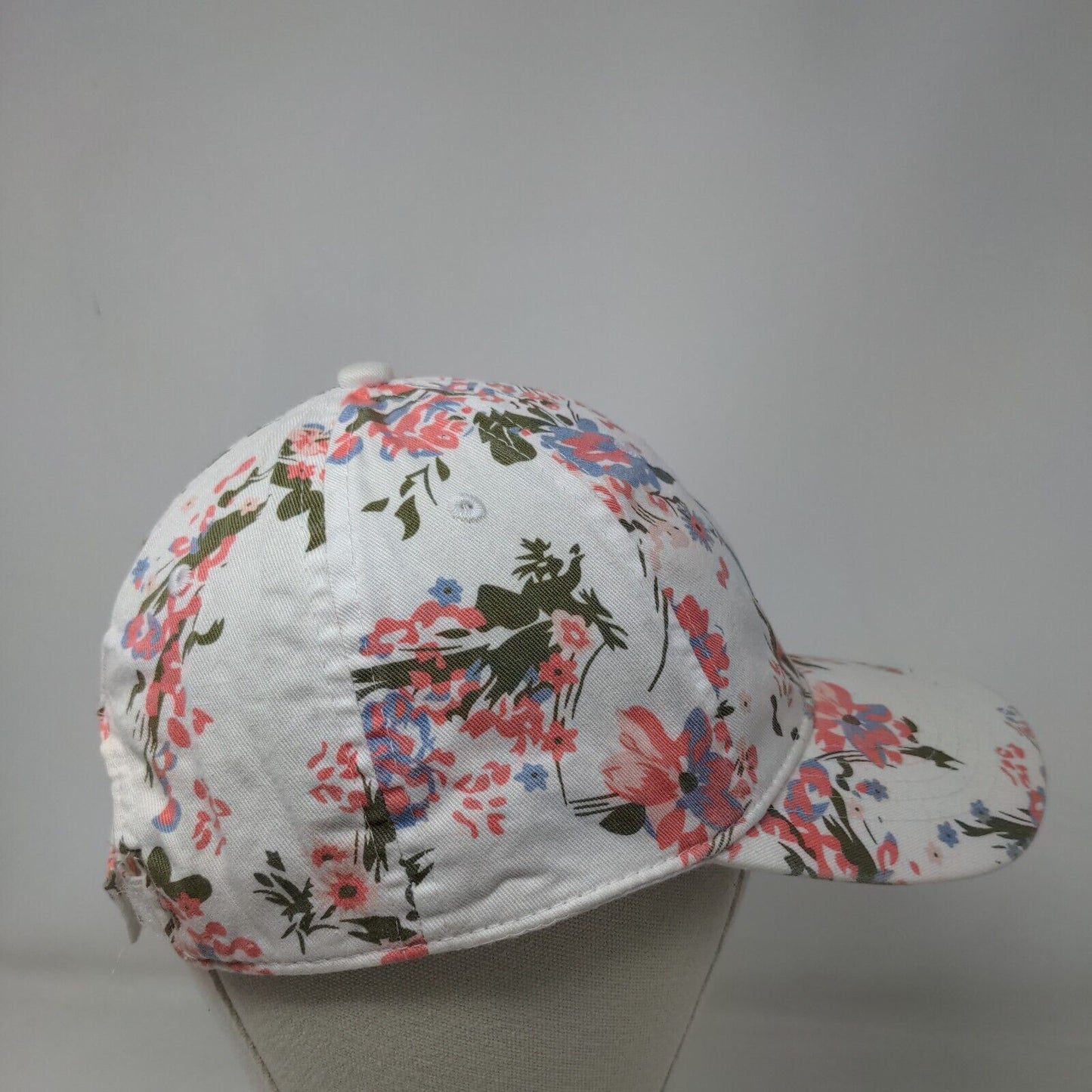 Unbranded Strapback Hat Multicolor OSFM Adjustable Floral Vented Holes 6 Panel