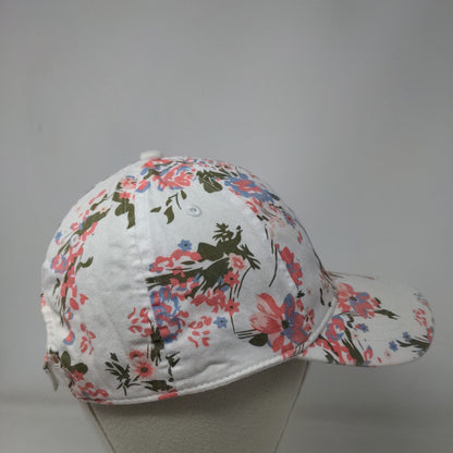 Unbranded Strapback Hat Multicolor OSFM Adjustable Floral Vented Holes 6 Panel