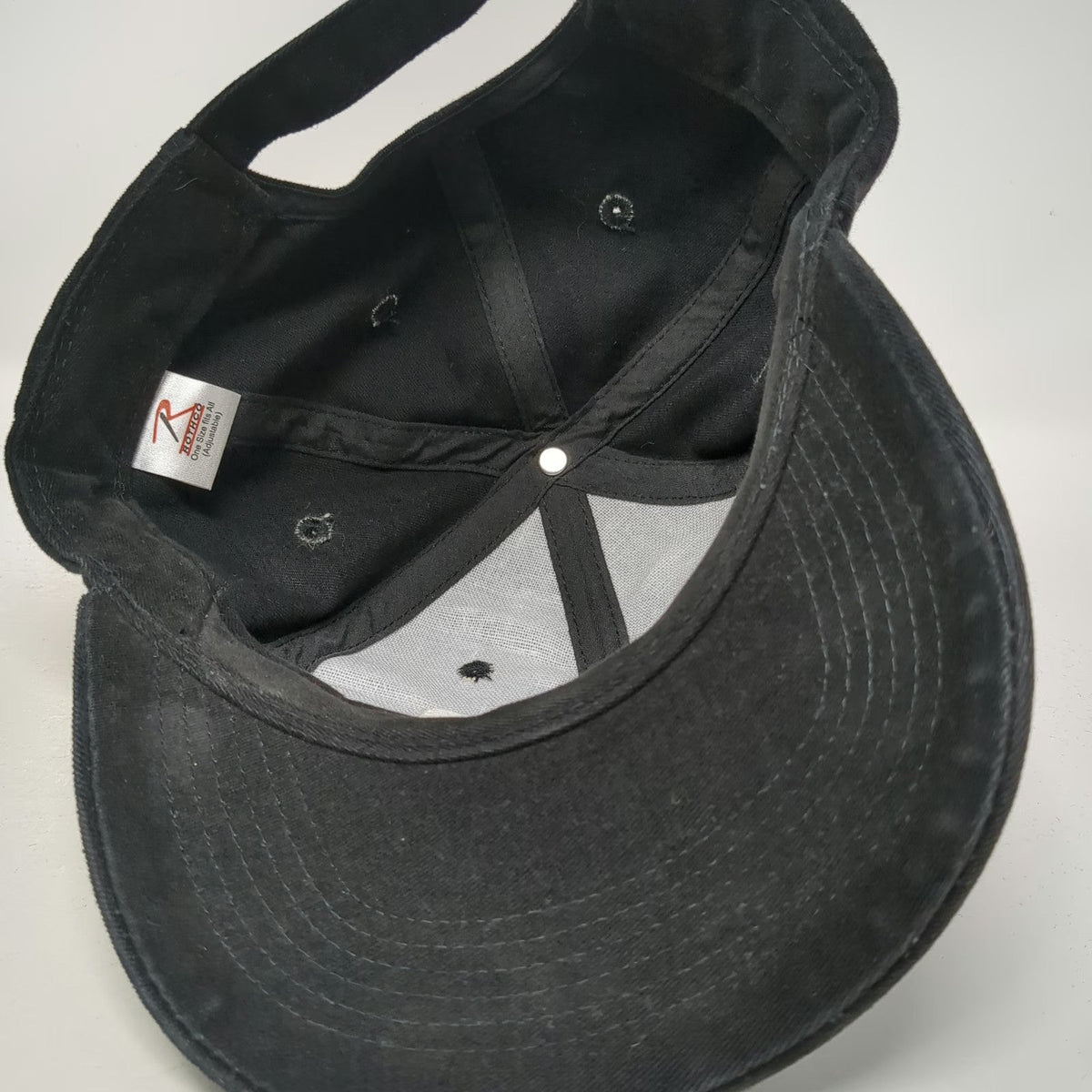 Rothco CSI Black White Baseball Cap One Size Adjustable Cotton Hat Embroidered