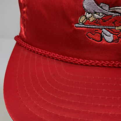 UNLV Hey Reb! Mascot 5 Panel Hat Red One Size Satin Rope Brim Adjustable