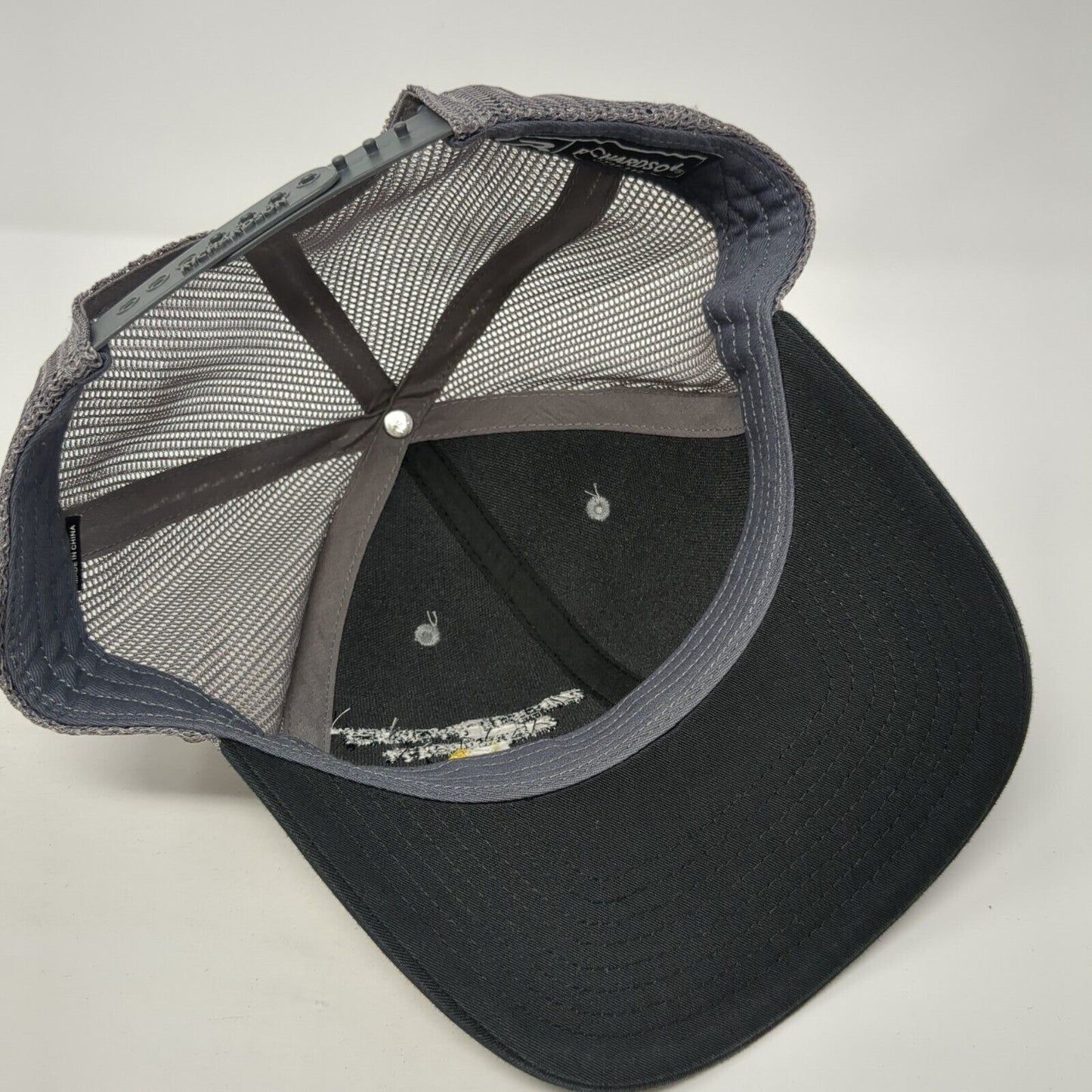 Clearwater Custom Snapback Mesh Back Trucker Hat Gray One Size 6 Panel