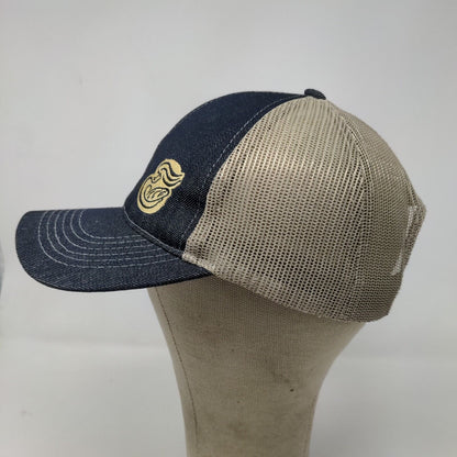 Panera Bread Men's Strapback Mesh Back Hat Blue Tan Adjustable Employee