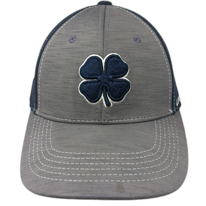 Black Clover Baseball Cap Blue M Live Lucky Clover Logo Fitted Stretch Hat