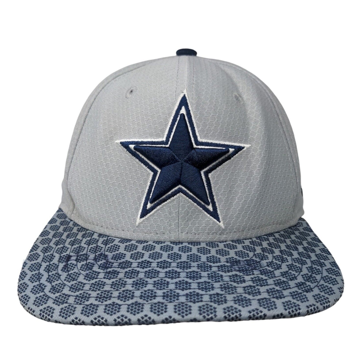 New Era 59Fifty Men's Snapback Hat Gray NFL Dallas Cowboys Embroidered Logo