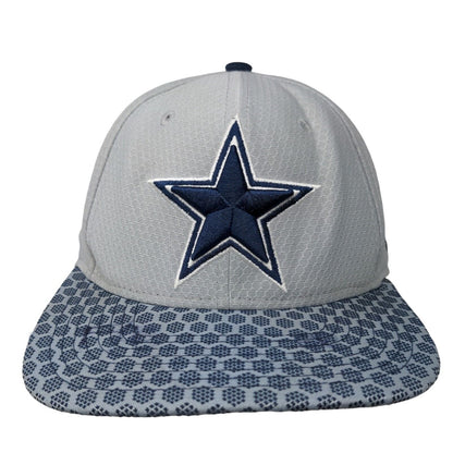 New Era 59Fifty Men's Snapback Hat Gray NFL Dallas Cowboys Embroidered Logo