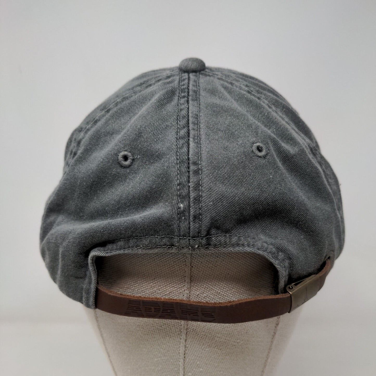 The Meadowmere Resort Slideback Hat Gray One Size Embroidered 6 Panel Adams