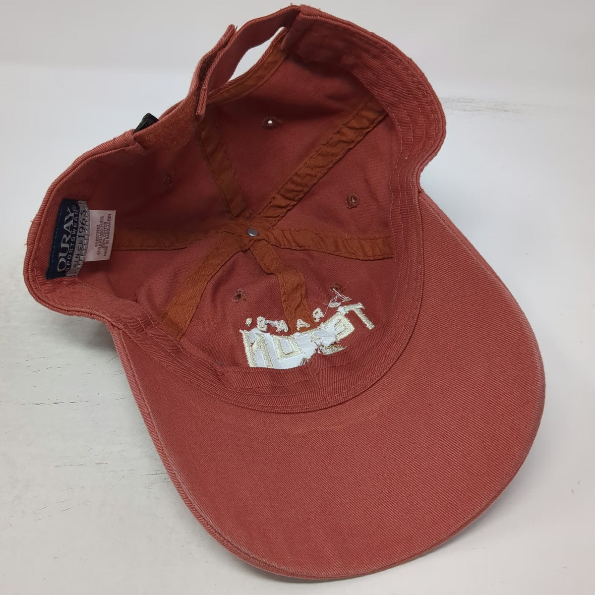 Ouray Grand Teton Distillery Red Baseball Cap Hat One Size Strapback Mountain