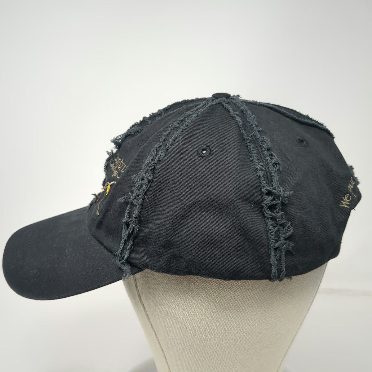 Legend God's Country Camouflage Baseball Cap Black One Size Distressed Fish Hat
