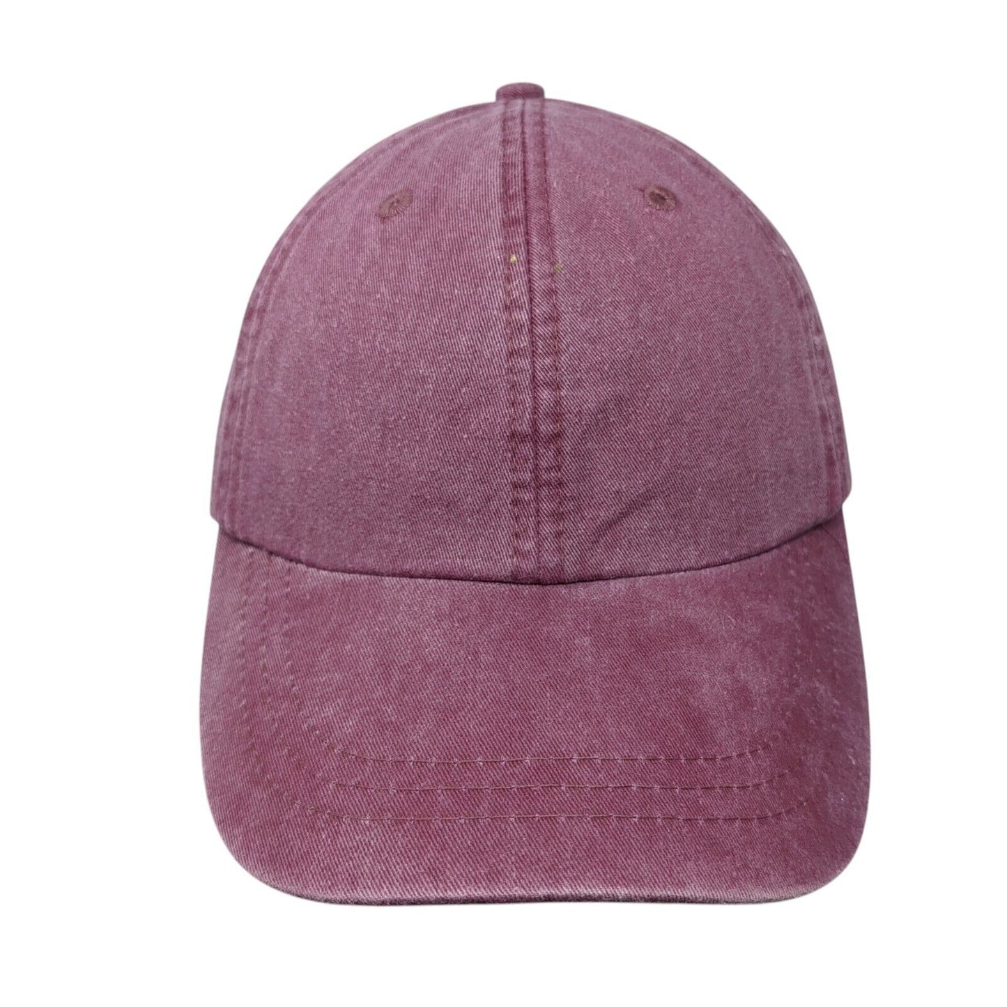 Adams Slideback Hat Red One Size Adjustable Vented Holes 6 Panel Blank