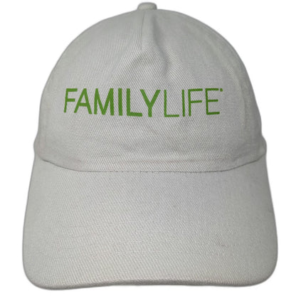 Cobra 5 Panel Beige Hat One Size FamilyLife Green Embroidery Slideback Strap
