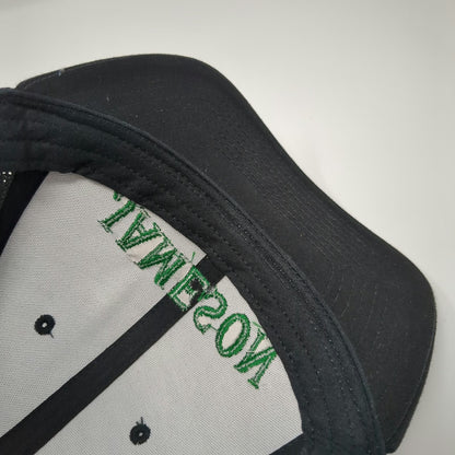Sport-Tek Jameson Hat Black One Size Trucker Snapback Mesh Green Logo Whiskey