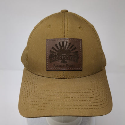 Mckinnon Family Farm Strapback Hat Brown One Size Adjustable Patch Cotton