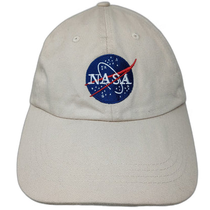 Prairie Mountain NASA Baseball Cap Beige One Size Slideback Cotton Meatball Hat