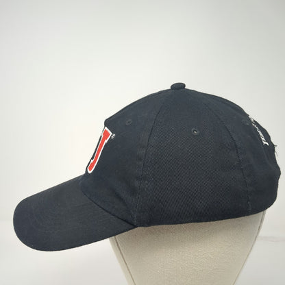 Jimmy John's Baseball Cap Black One Size Strapback Red Logo Embroidered Hat