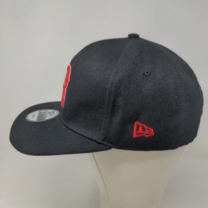 New Era Men's Strapback Hat Black Adjustable Embroidered Boston Red Sox Logo