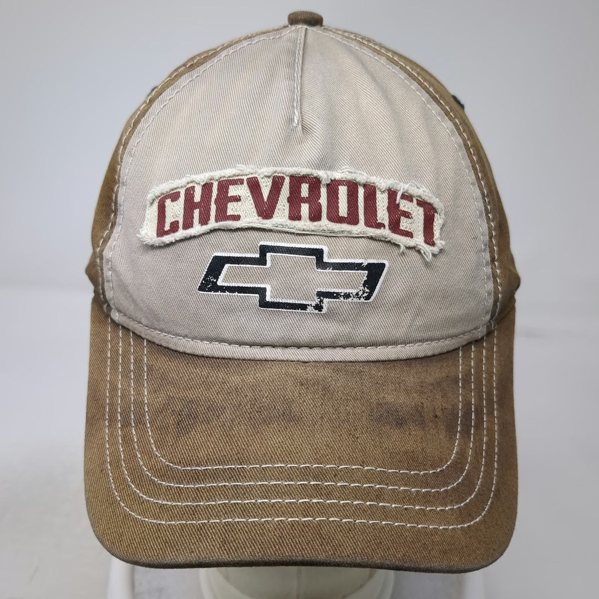 H3 Sportgear 5 Panel Brown One Size Chevrolet Logo Patch Stitched Strapback Hat
