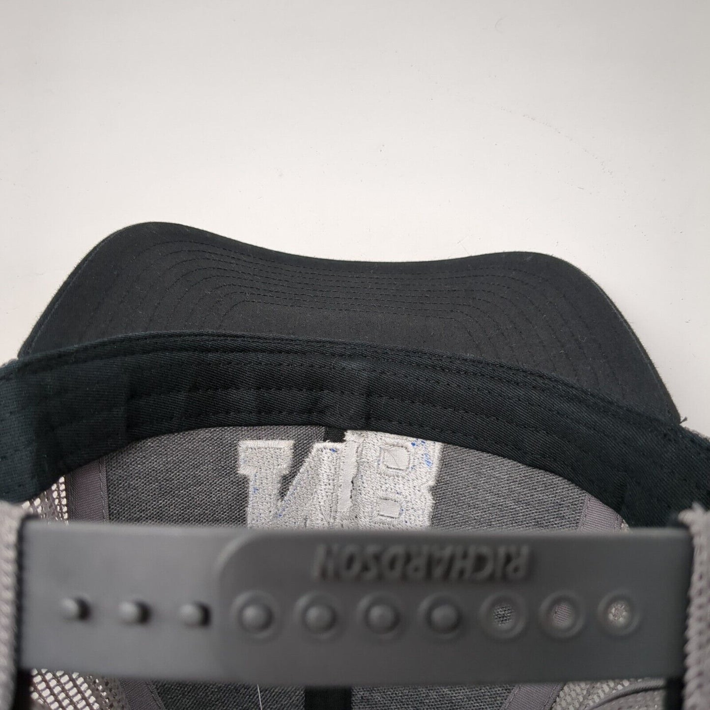 NB Snapback Trucker Hat Black OSFA Adjustable Embroidered Mesh Back Richardson