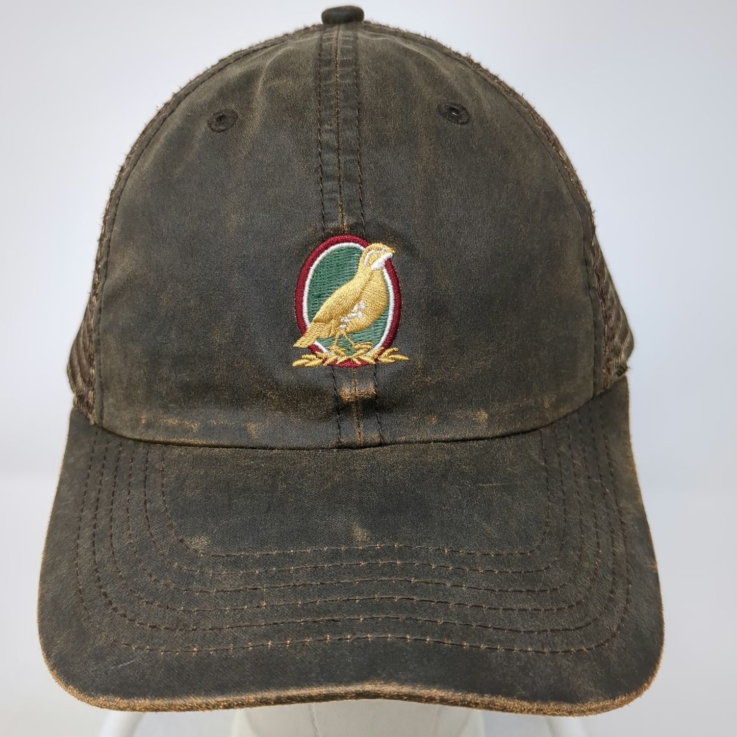 Imperial Baseball Cap Brown One Size Mesh Strapback Waxed Bird Outdoor Hat