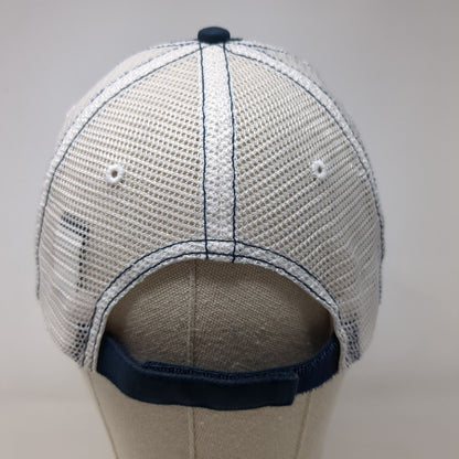 2021 Run Through It Race To Robie Creek Strapback Trucker Hat Blue OSFA District