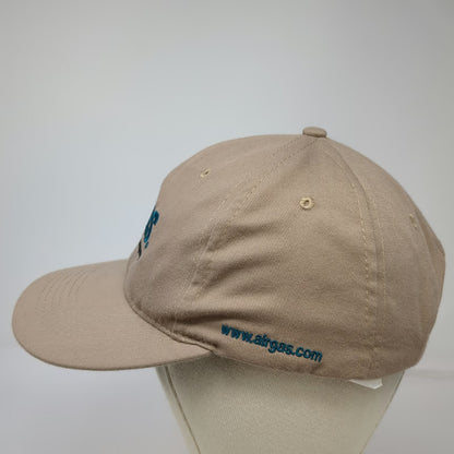 Airgas Baseball Cap Beige One Size Strapback Corporate Logo Air Liquide Hat