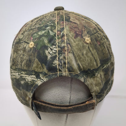 Port Authority Idaho Steel Hat Baseball Cap Brown Green One Size Camo Distressed