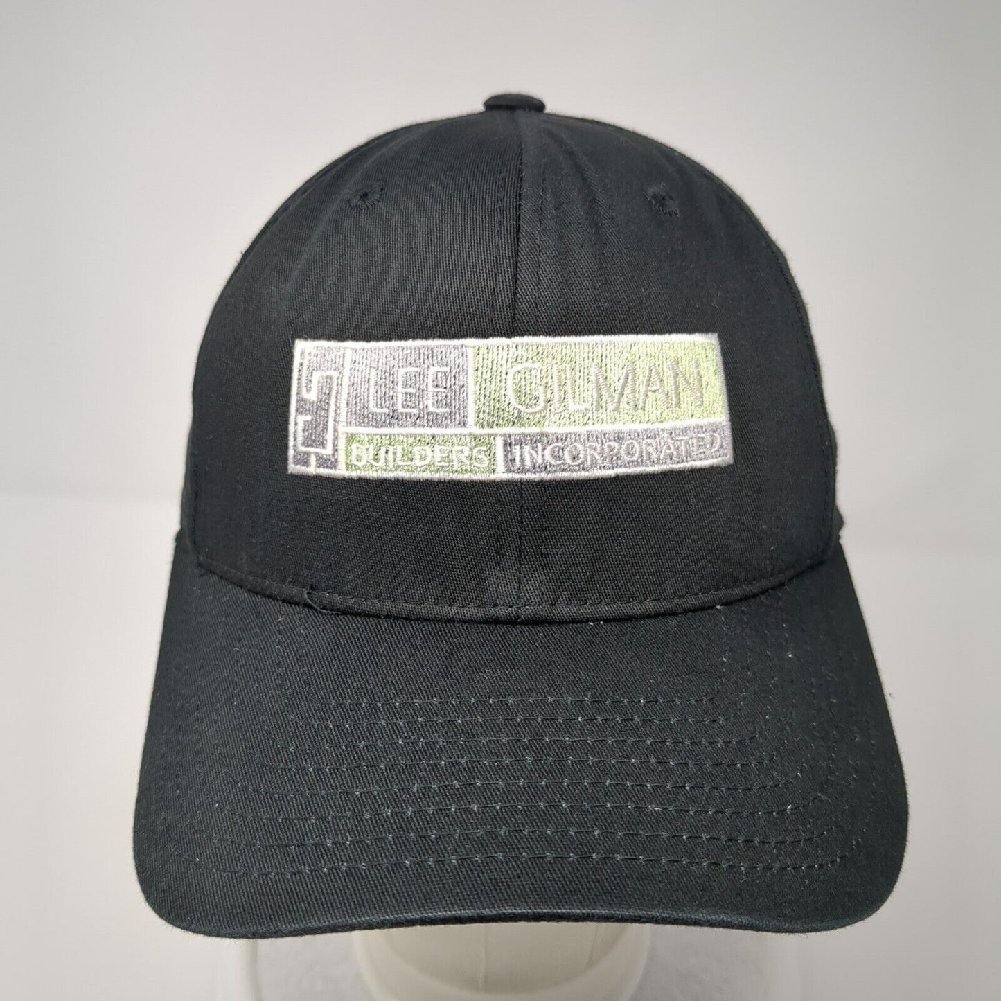 Lee Gilman Builders Inc Fitted Hat Black S-M Embroidered Flexfit Yupoong