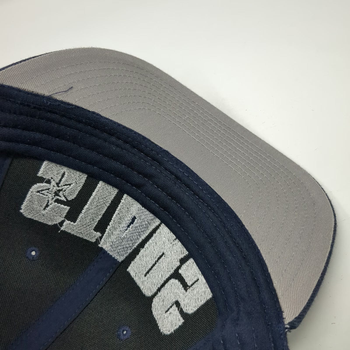 OTTO Snapback Hat Blue One Size Stars Embroidery Gray Underbrim Structured