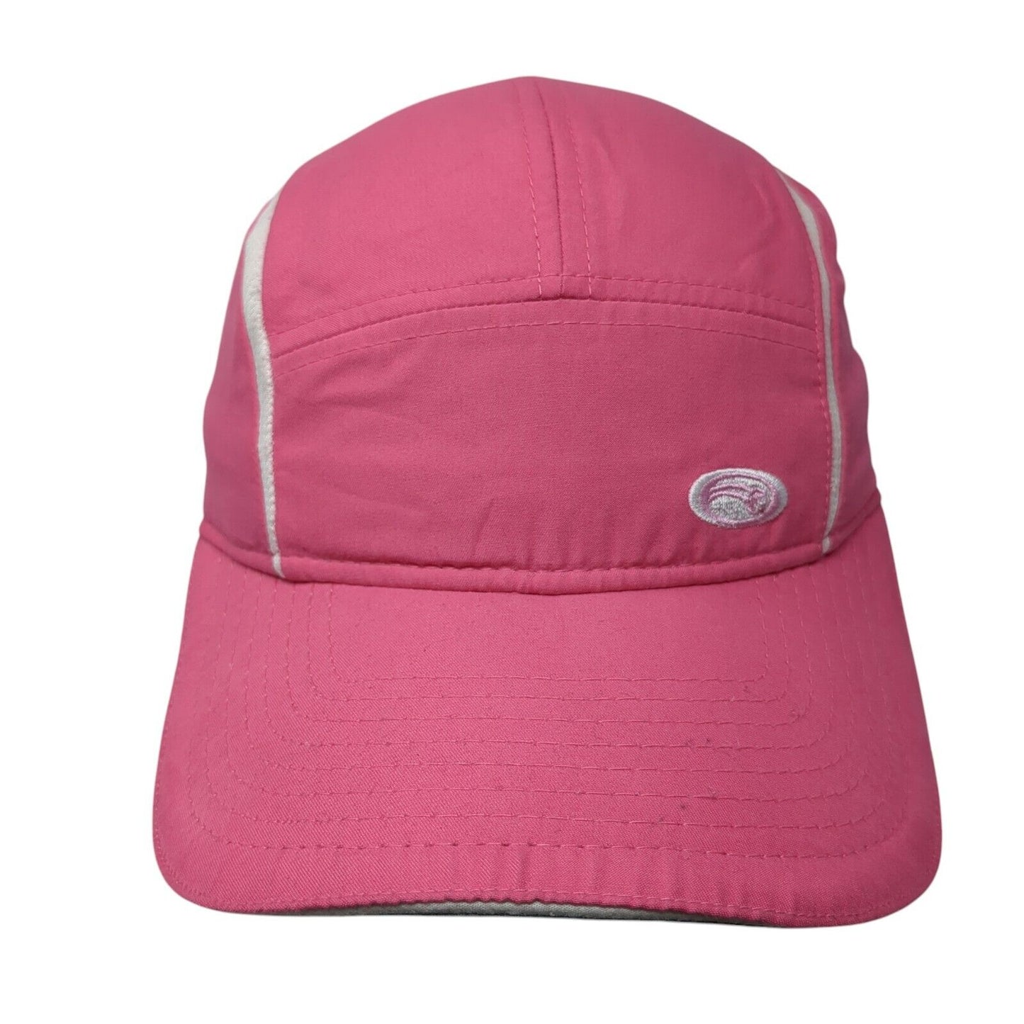 Signatures Strapback 5 Panel Cap Pink One Size Adjustable Embroidered Mesh Lined