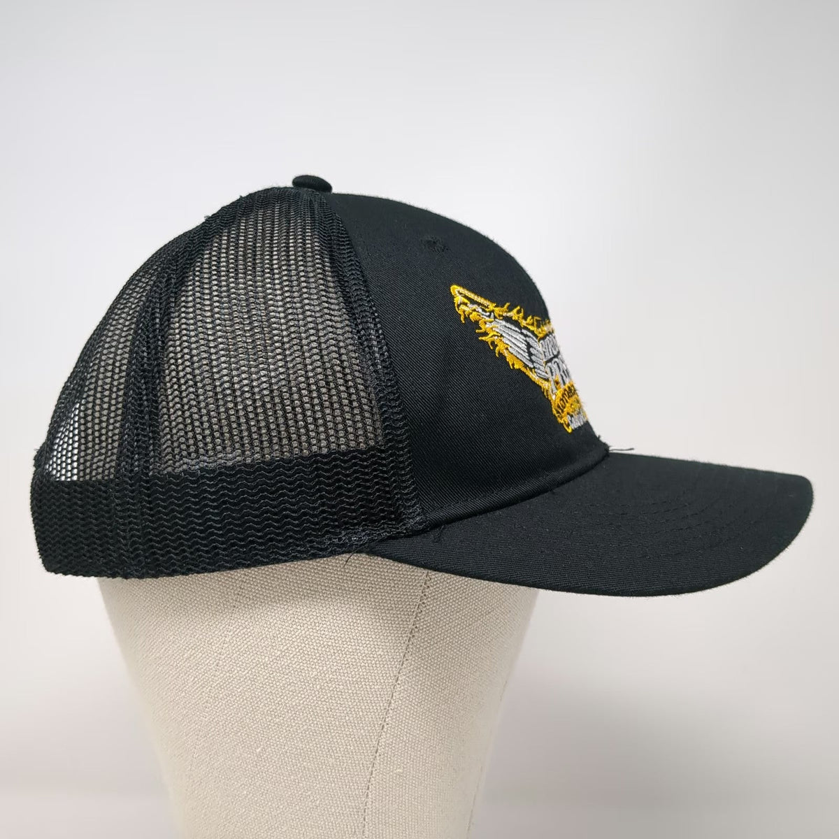 OTTO Trucker Hat Black One Size Birds of Prey Motorsports Caldwell ID Snapback