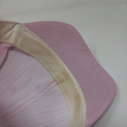 Unbranded Strapback Hat Pink One Size Adjustable Satin 6 Panel Blank