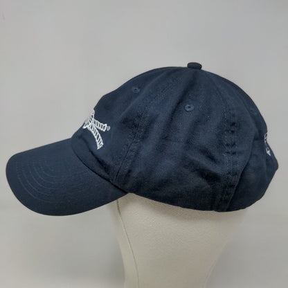 Knot Clothing & Belt Co Men's Slideback Hat Blue Embroidered Rope Logo Cotton