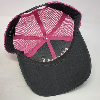 Port Authority Trucker Hat Black Pink One Size Night Strike Lures Mesh Snapback