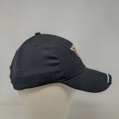 NFL Men's Strapback Hat Black OSFA Embroidered Jacksonville Jaguars Logo