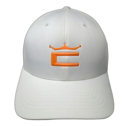 Cobra Snapback Hat White One Size Flexfit 110 Puma Golf Orange Logo Exclusive