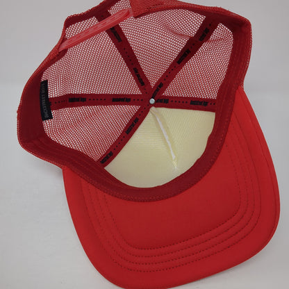 Backstreet Boys DNA World Tour Snapback Trucker Hat Red One Size Mesh Back