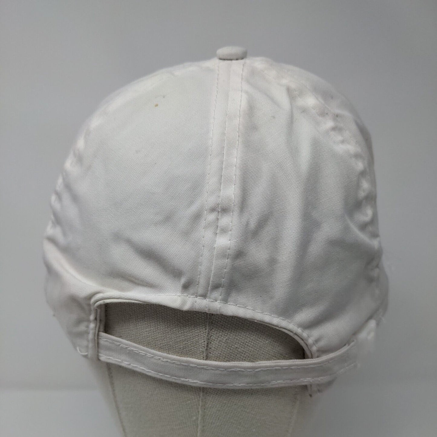 Millie Mountaineer Strapback Rope Hat White OSFA Adjustable Embroidered