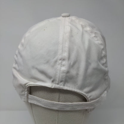 Millie Mountaineer Strapback Rope Hat White OSFA Adjustable Embroidered