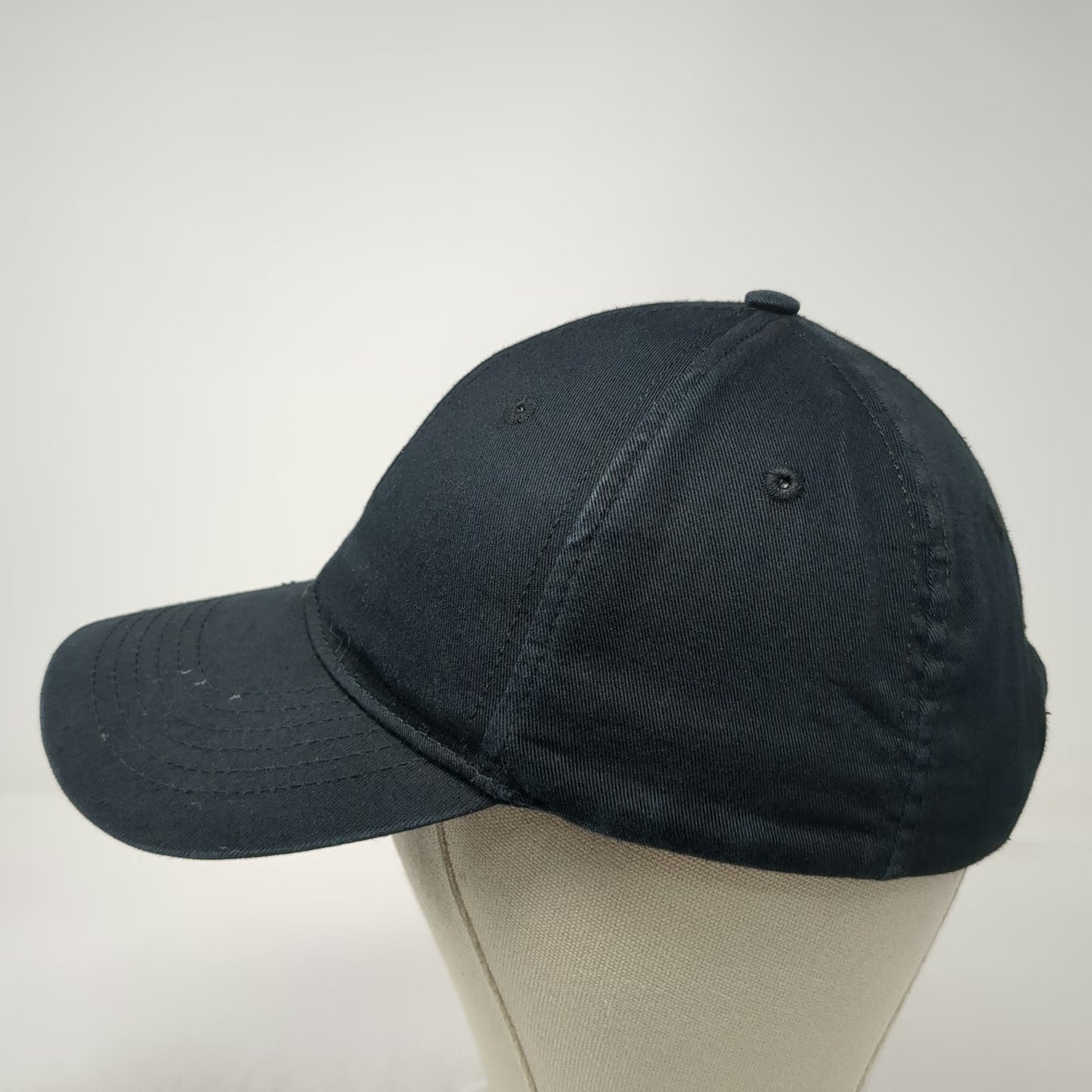 Loomstate Baseball Cap Black One Size Chipotle Logo Organic Cotton Strapback Hat