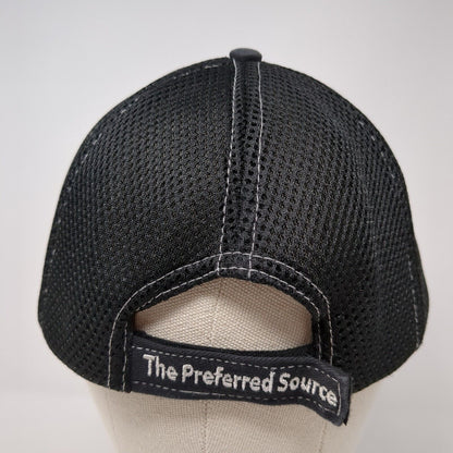 Idaho Concrete Company Strapback Mesh Back Hat Black One Size 6 Panel