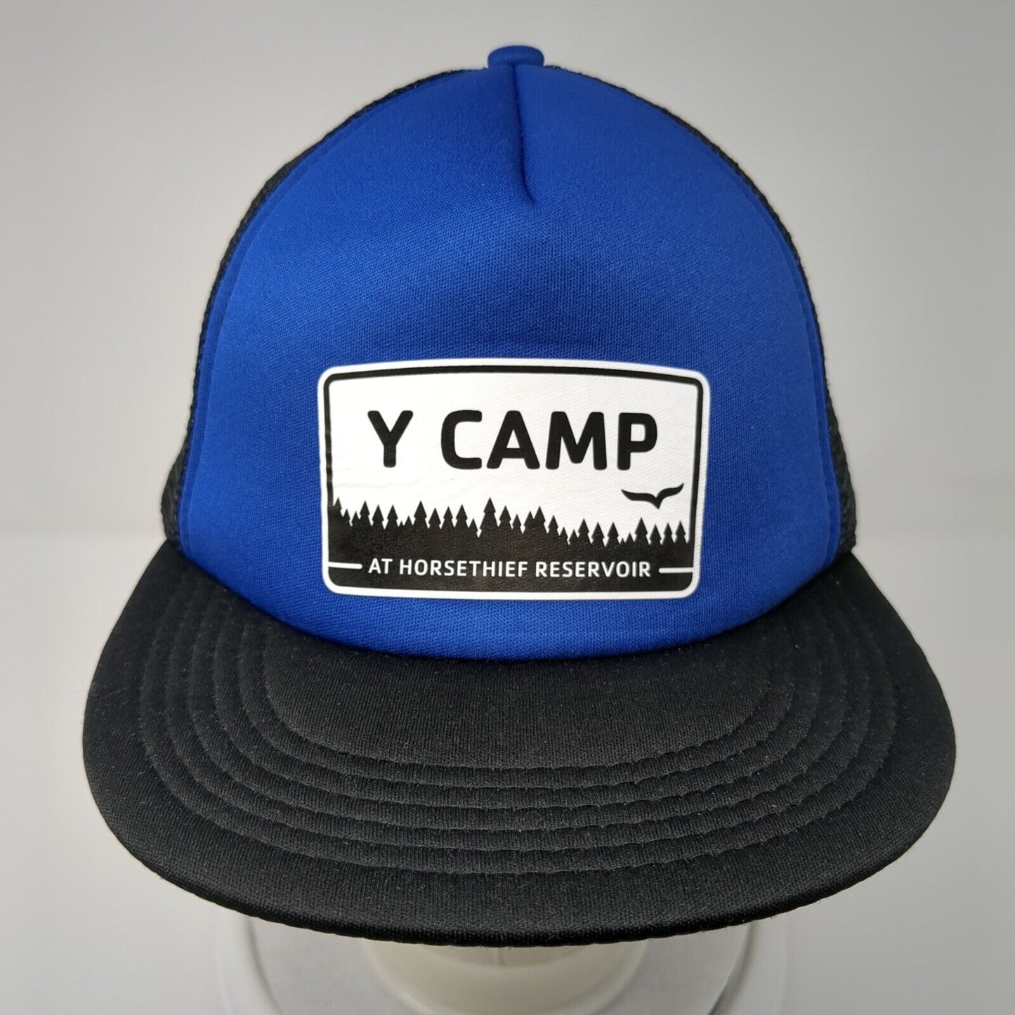 Y Camp Snapback Trucker Hat Multicolor One Size Adjustable Mesh Back District