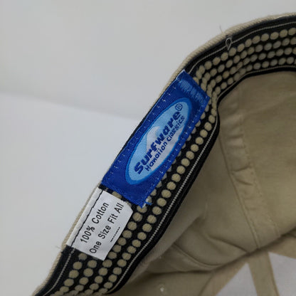 Hang Loose Fitted Hat Tan OSFA Embroidered Hawaii 6 Panel Surfware