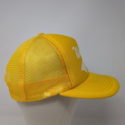 Waycinder Snapback Trucker Hat Yellow Large Adjustable Mesh Back Designer Award