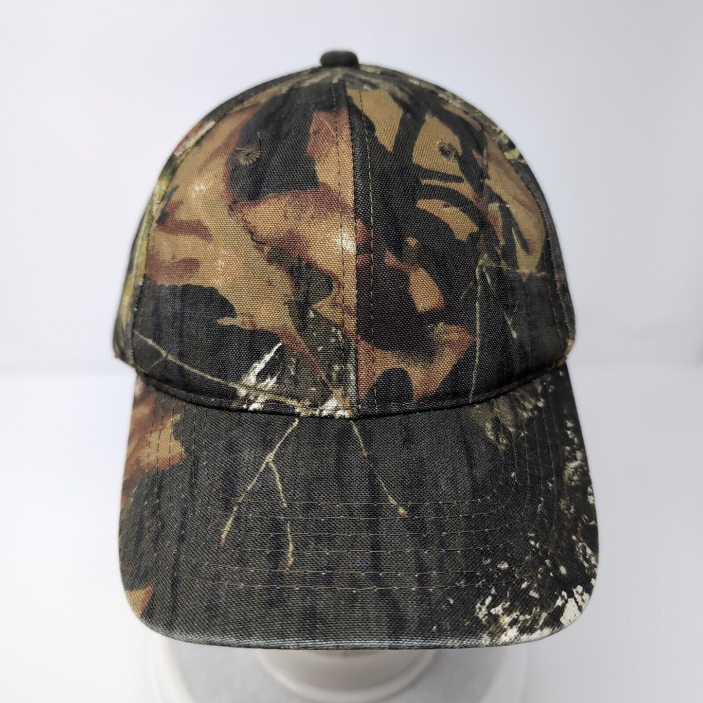 Outdoor Cap Strapback Hat Camo One Size Adjustable Mossy Oak 6 Panel
