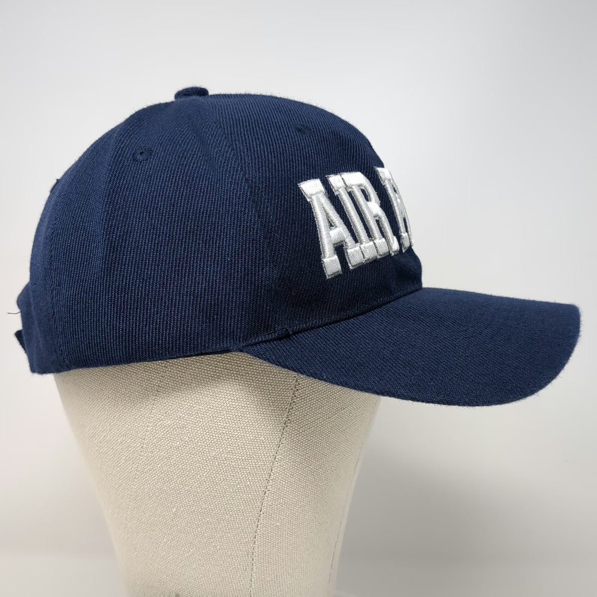 Blue Baseball Cap One Size Proud Air Force USAF Silver Embroidery Strapback Hat