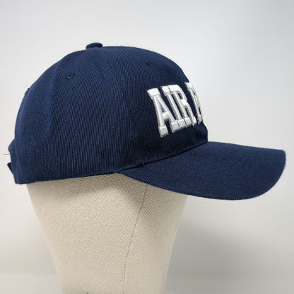Blue Baseball Cap One Size Proud Air Force USAF Silver Embroidery Strapback Hat