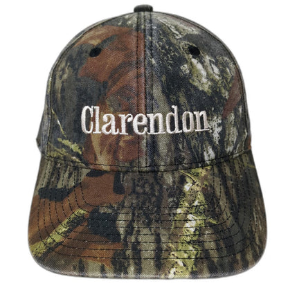 Port Authority Baseball Cap Green One Size Camo Clarendon Strapback Hunting Hat
