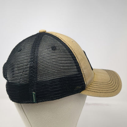 Legacy Trucker Hat Brown One Size Rhino Metals Patch Mesh Back Green Underbrim