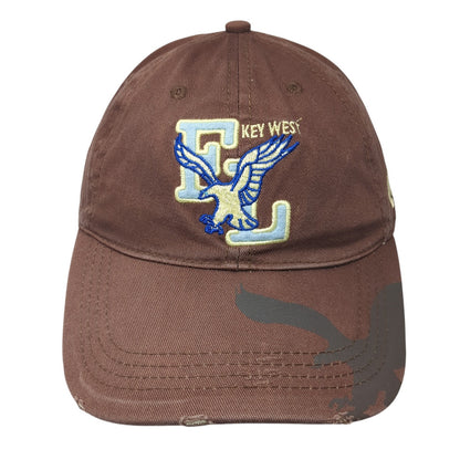 Key West Florida Baseball Cap Brown One Size Adjustable Patriotic 777 Lucky